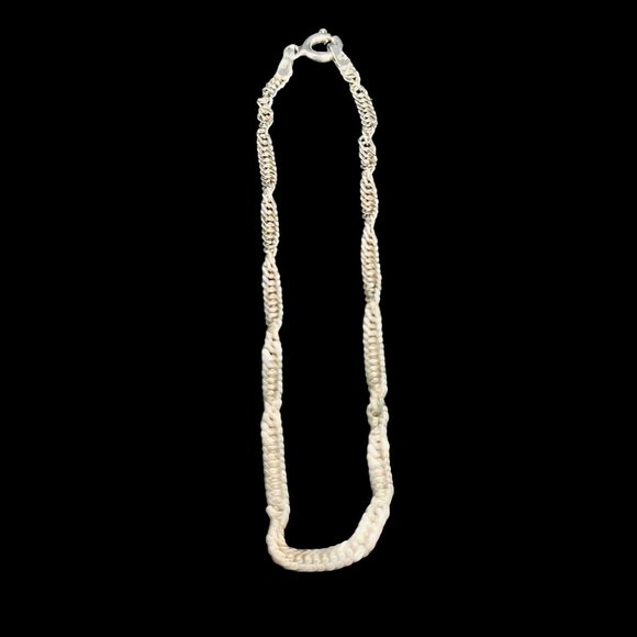 IBB Sterling Silver Twisted Curb Chain Bracelet (4690) - Picture 1 of 7